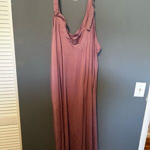 BloomChic Mauve Jumpsuit with Adjustable Straps